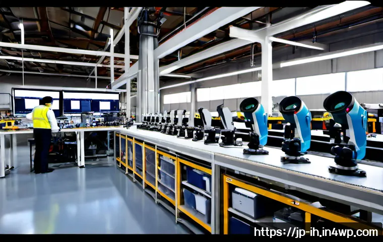 비전 시스템을 위한 최적의 데이터셋 추천 - Photorealistic industrial vision system dataset concept, a quality engineer in a clean modern factor...